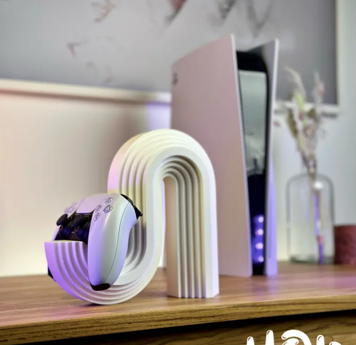 🌊 Modern Wave Controller Stand – Sleek & Versatile Holder 3D Printed In Multiple Color Options🎮