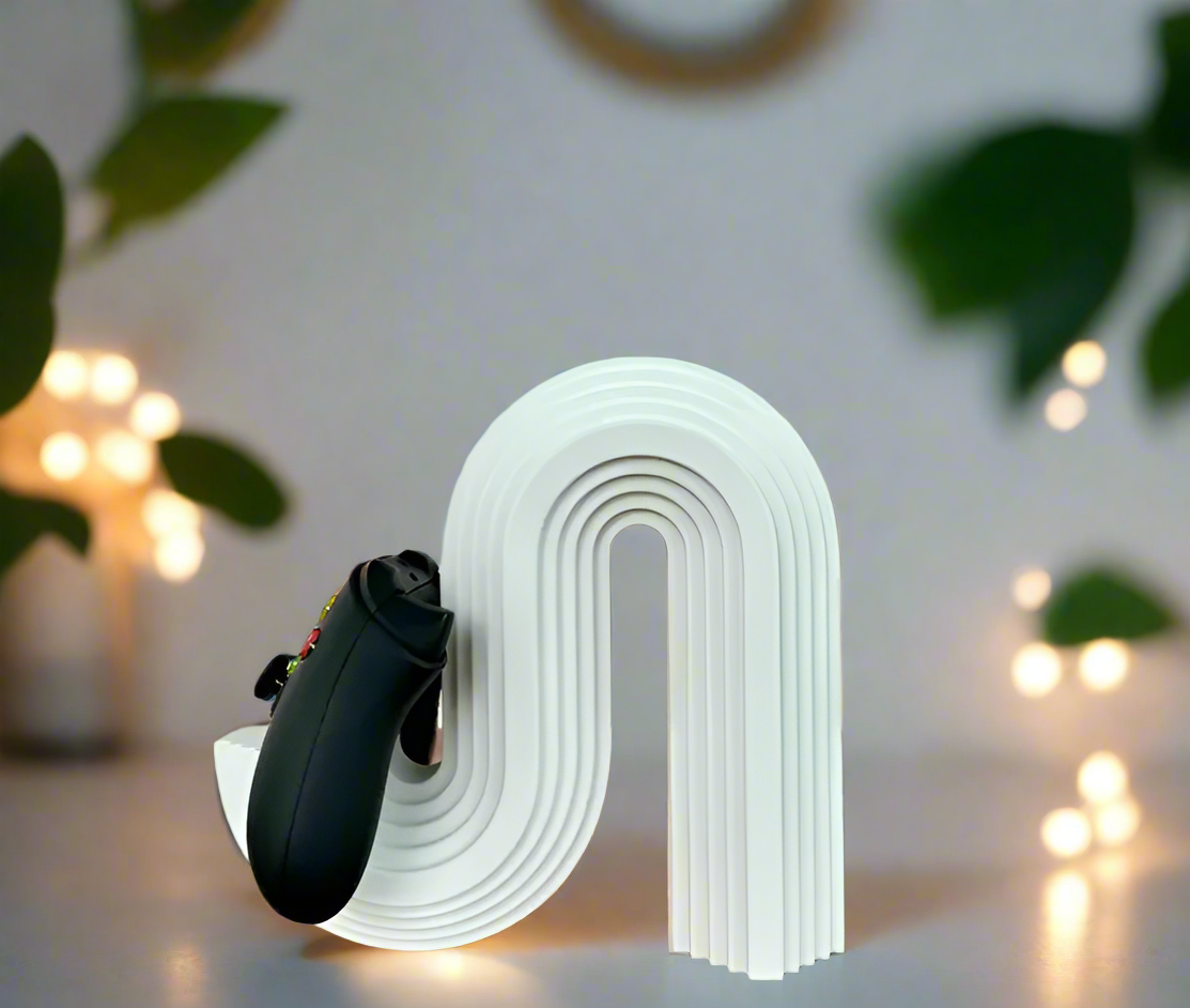 🌊 Modern Wave Controller Stand – Sleek & Versatile Holder 3D Printed In Multiple Color Options🎮