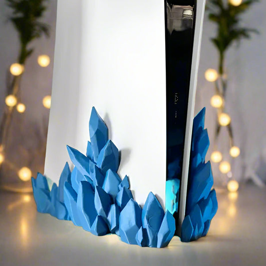 💎Crystal PS5 Dock – Sleek & Functional Gaming Accessory 3D Printed In Multiple Color Options🎮