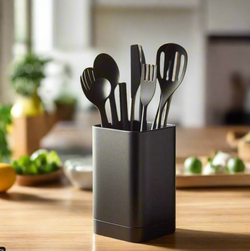 🍴 Square Kitchen Utensil Holder – Modern Organizer for a Tidy, Stylish Kitchen 3D Printed In Multiple Color Options✨