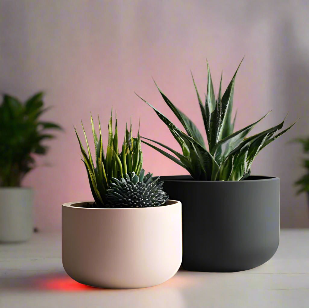 πΏ Minimalist Round Planter Set β Modern Style for Your Indoor Garden 3D Printed In Multiple Color Options