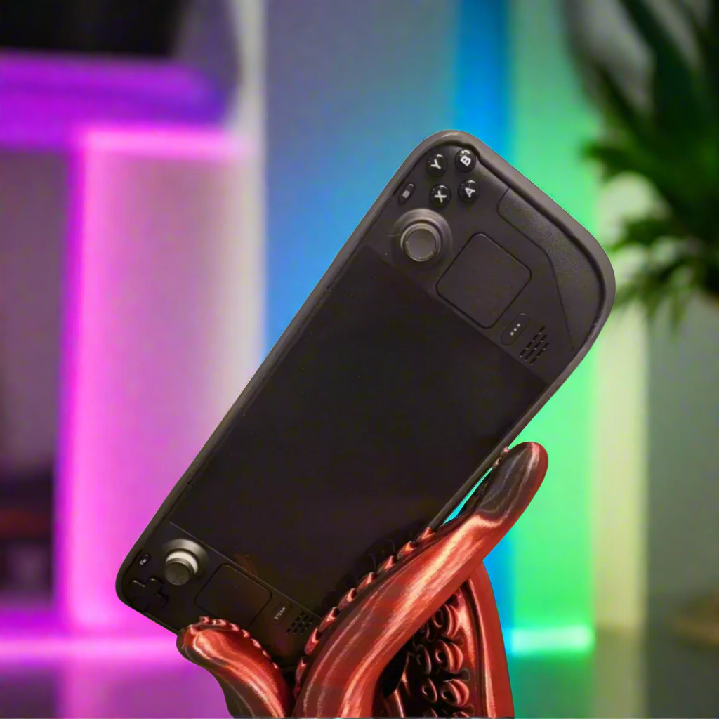 🐙 Tentacle Stand – Fun & Functional Holder for Your Steam Deck 3D Printed In Multiple Color Options🎮