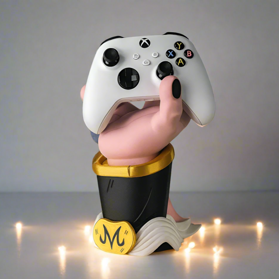 🐢 Pink Villain-Inspired Controller & Headphone Holder – Anime Desk Stand 3D Printed In Multiple Color Options🎮