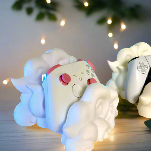 ☁️ Cloud Controller Stand – Whimsical & Functional Gaming Accessory PS, PS5, Switch & Xbx 3D Printed In Multiple Color Options 🎮