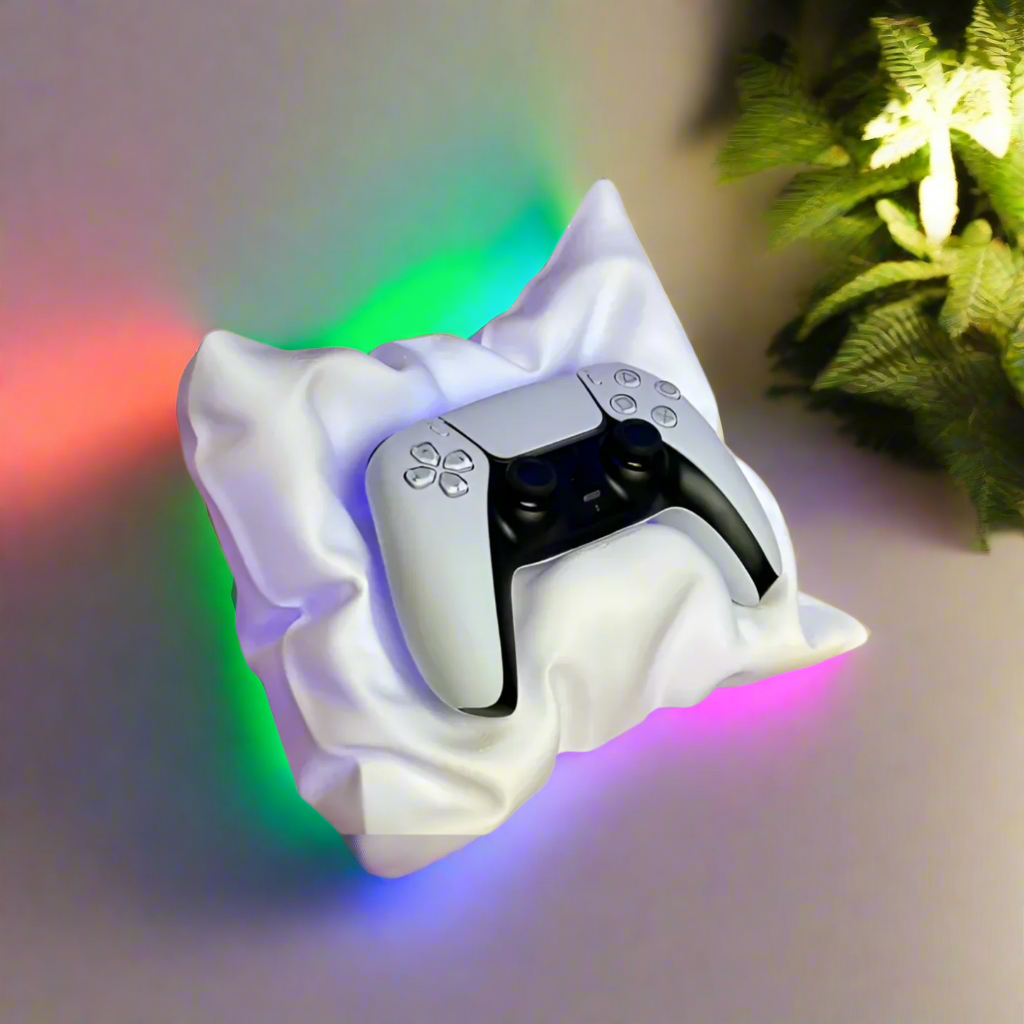 🛋️ PS5 & PS4 Controller Pillow – Luxurious Resting Place for Your Controller 3D Printed In Multiple Color Options🎮