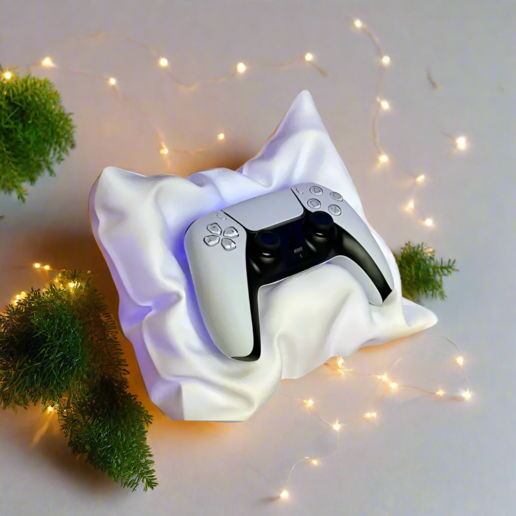 🛋️ PS5 & PS4 Controller Pillow – Luxurious Resting Place for Your Controller 3D Printed In Multiple Color Options🎮