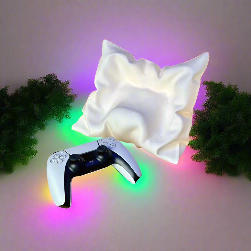 🛋️ PS5 & PS4 Controller Pillow – Luxurious Resting Place for Your Controller 3D Printed In Multiple Color Options🎮