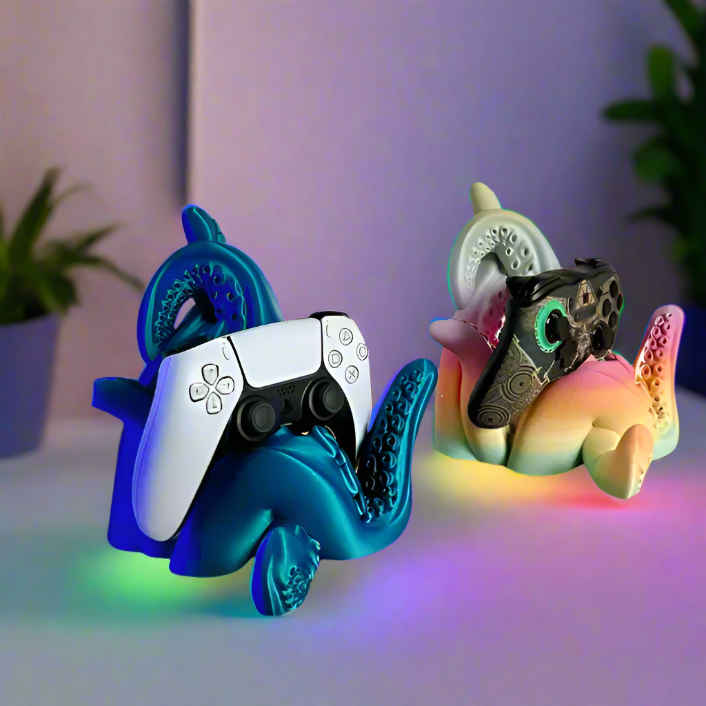 🐙 Unique Tentacle Controller Stand, PS, PS5, Switch, Xbx and others 3D Printed In Multiple Color Options🎮