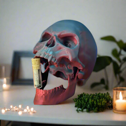 Posable Skull Statues | Home Decor, Office Display | Customizable | 50+ Colors | 3D Printed