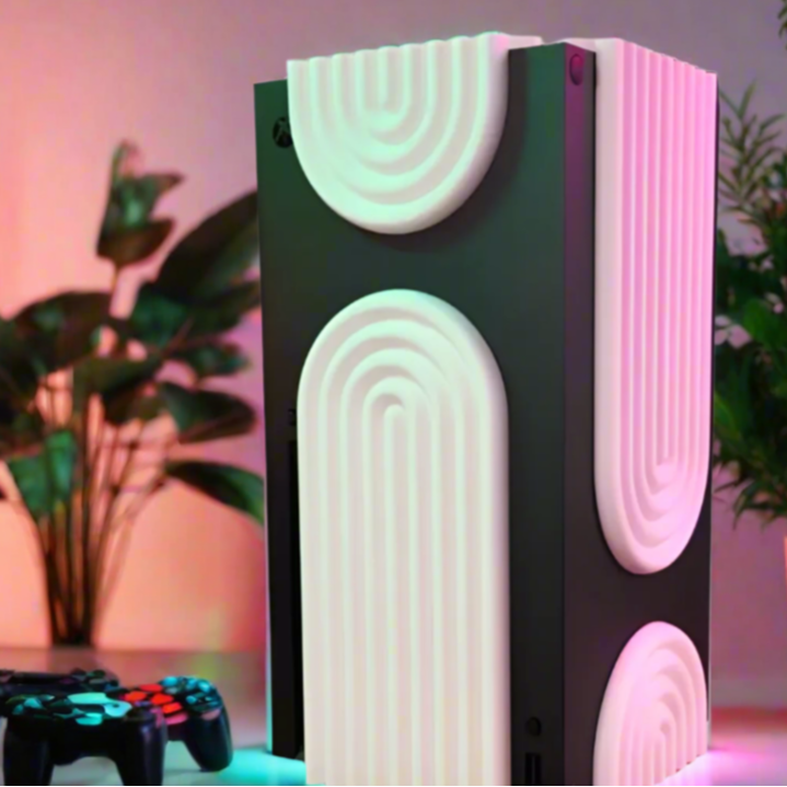 🌈 Rainbow Arch Faceplates for Xbx Series X, 4 Part Design 3D Printed In Multiple Color Options🎮