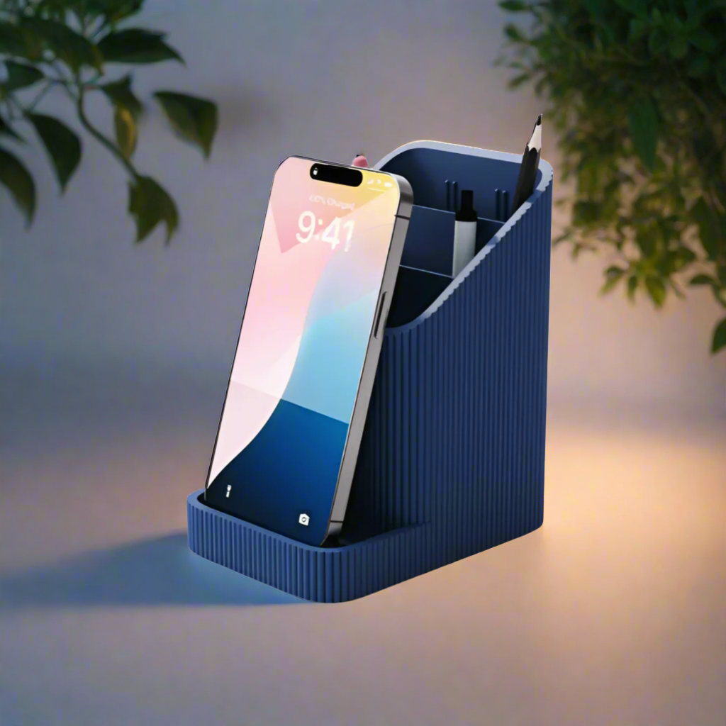 📱 Phone Holder & Desk Organizer – All-in-One Workspace Solution! 3D Printed In Multiple Color Options✏️