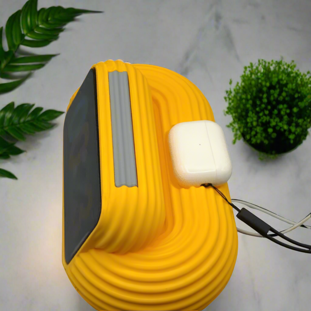 π i Phone 16 Charging Station for M@gSafe β 3-in-1 Wireless Charger for i Phone 14/15/16, AirPods Pro & Apple Watch | Sleek Tubing Design