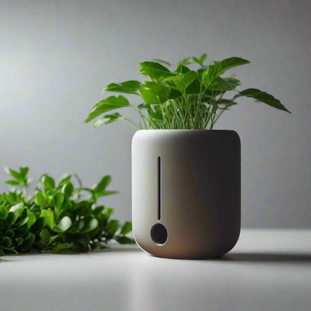 🌱 Minimalist Round Self-Watering Planter – Smart Pot | Effortless Plant Care 3D Printed In Multiple Color Options 💧
