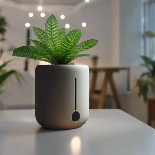 🌱 Minimalist Round Self-Watering Planter – Smart Pot | Effortless Plant Care 3D Printed In Multiple Color Options 💧