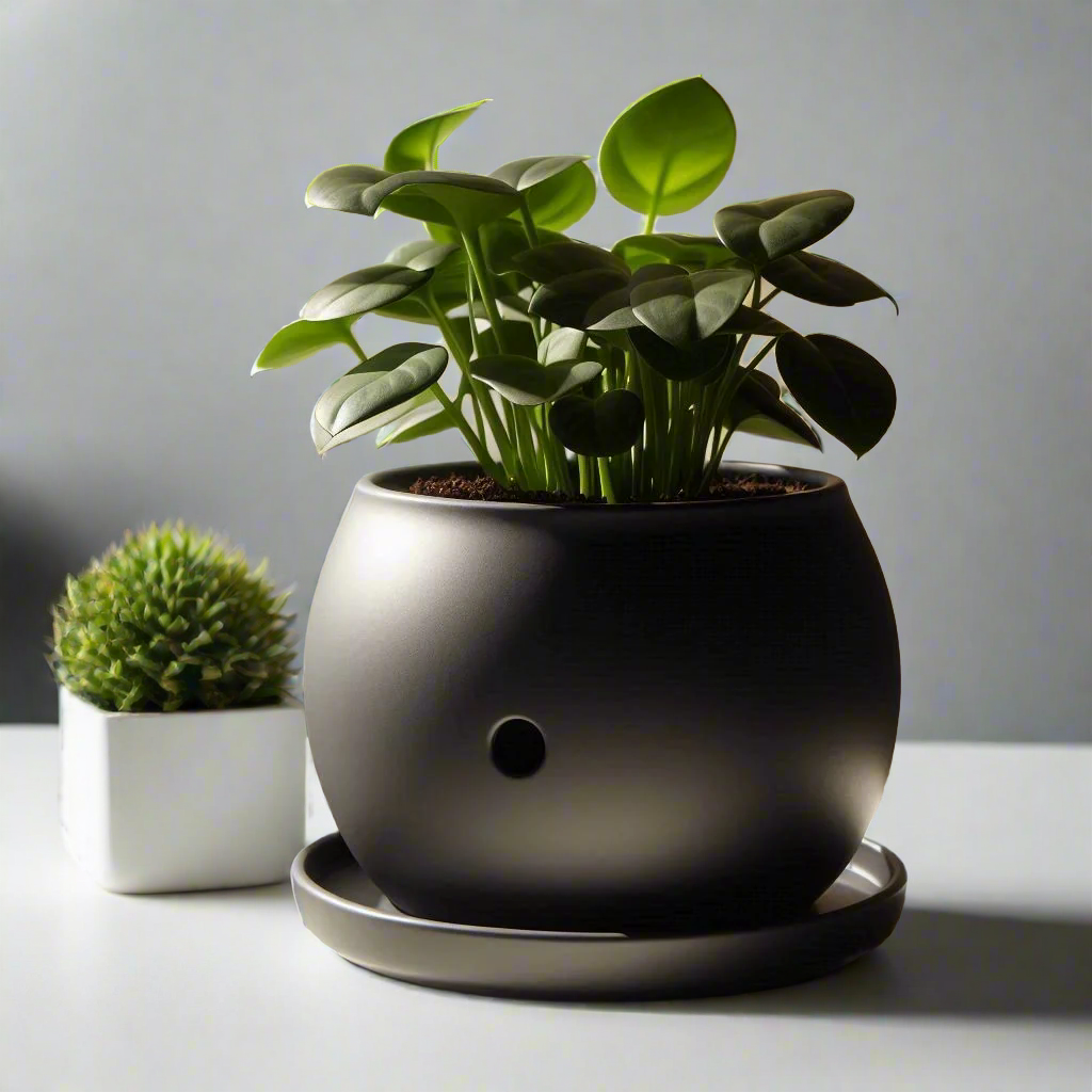 ๐ฟ Self-Watering Round Plant Pot โ Effortless Greenery, Elevated 3D Printed In Multiple Color Options ๐ง