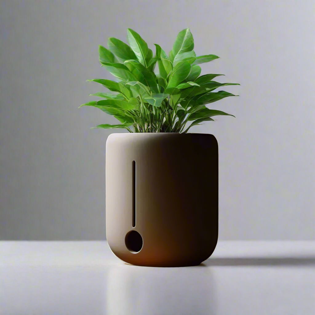 🌱 Minimalist Round Self-Watering Planter – Smart Pot | Effortless Plant Care 3D Printed In Multiple Color Options 💧