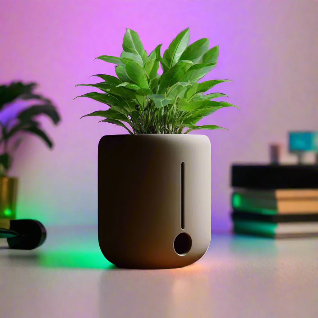 🌱 Minimalist Round Self-Watering Planter – Smart Pot | Effortless Plant Care 3D Printed In Multiple Color Options 💧