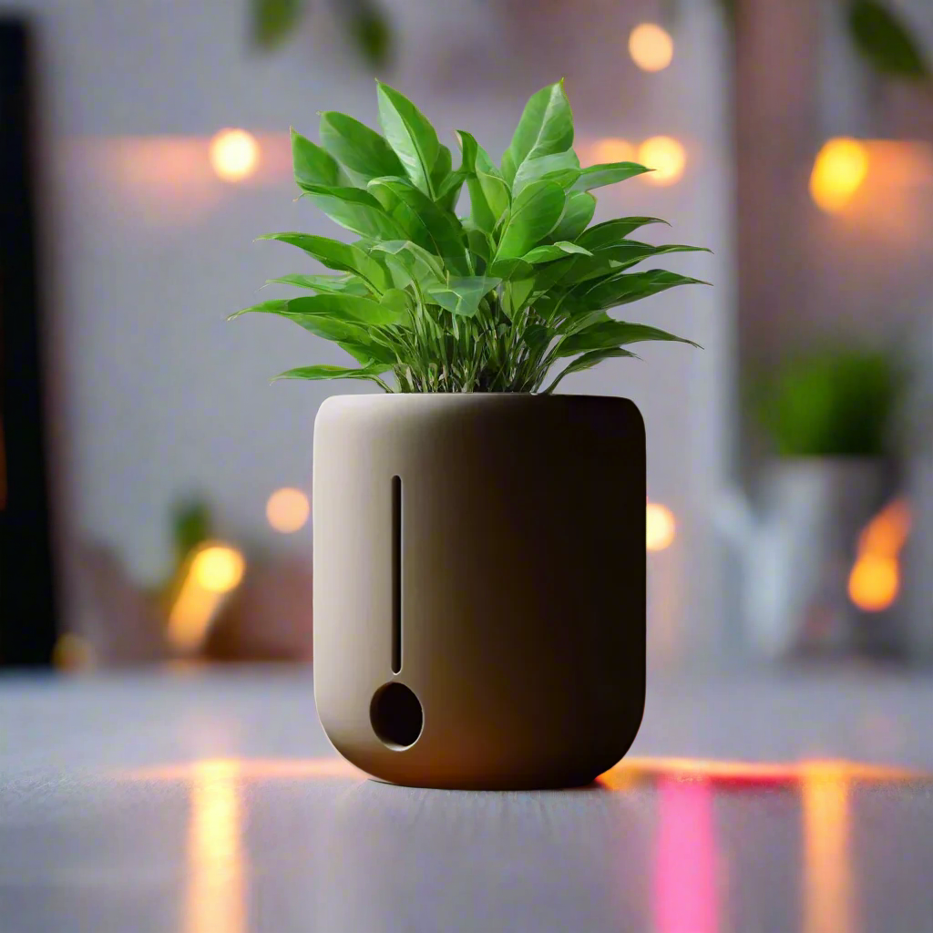 🌱 Minimalist Round Self-Watering Planter – Smart Pot | Effortless Plant Care 3D Printed In Multiple Color Options 💧