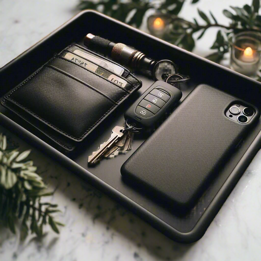 🗝️ Key, Coin & Wallet Tray – Spacious Catch-All Tray for Daily Essentials 3D Printed In Multiple Color Options 🔑