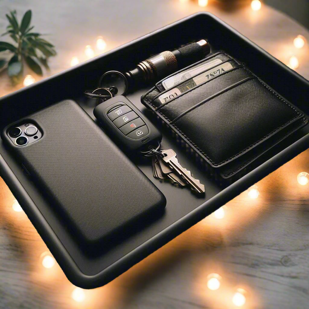 🗝️ Key, Coin & Wallet Tray – Spacious Catch-All Tray for Daily Essentials 3D Printed In Multiple Color Options 🔑
