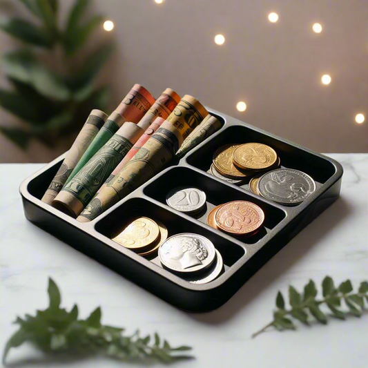 💍 Coin & Jewelry Tray Organizer – Modern Catch-All for Your Everyday Treasures 3D Printed In Multiple Color Options 🪙