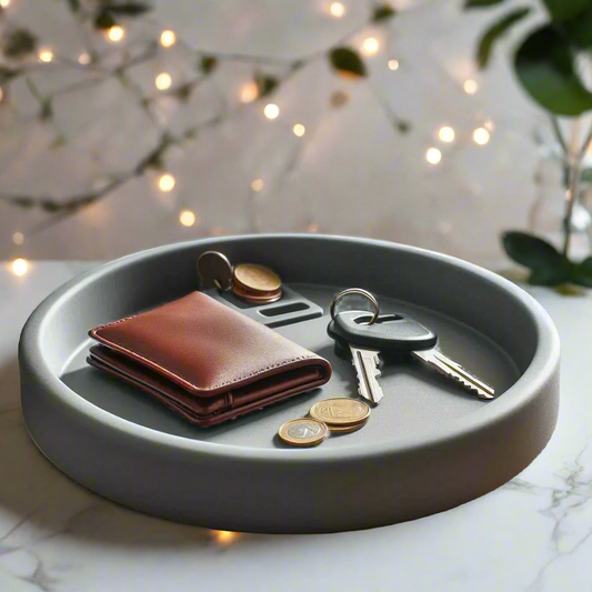 πͺ Modern Round Key & Coin Tray β Stylish, Functional, and Customizable 3D Printed In Multiple Color Options π