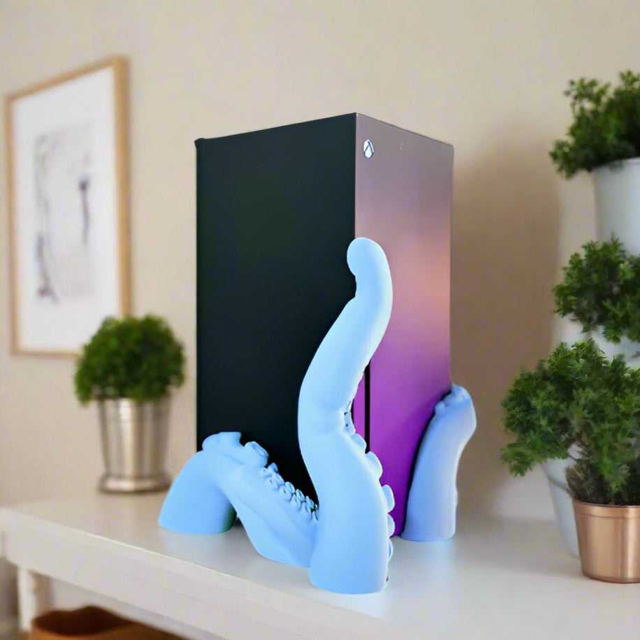 🐙 Tentacle Xbx Console Holder Whimsical & Functional Gaming Accessory 3D Printed In Multiple Color Options🎮