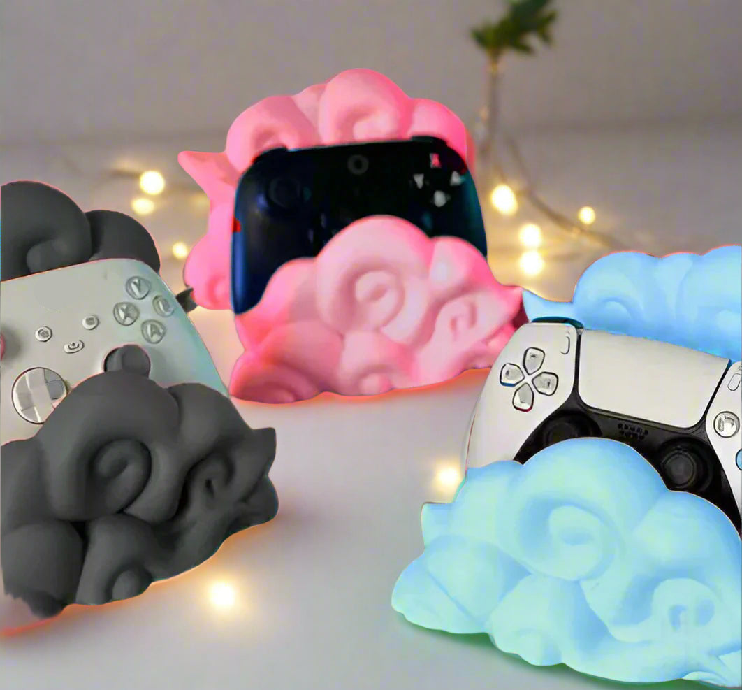 โ๏ธ Cloud Controller Stand โ Whimsical & Functional Gaming Accessory PS, PS5, Switch & Xbx 3D Printed In Multiple Color Options ๐ฎ