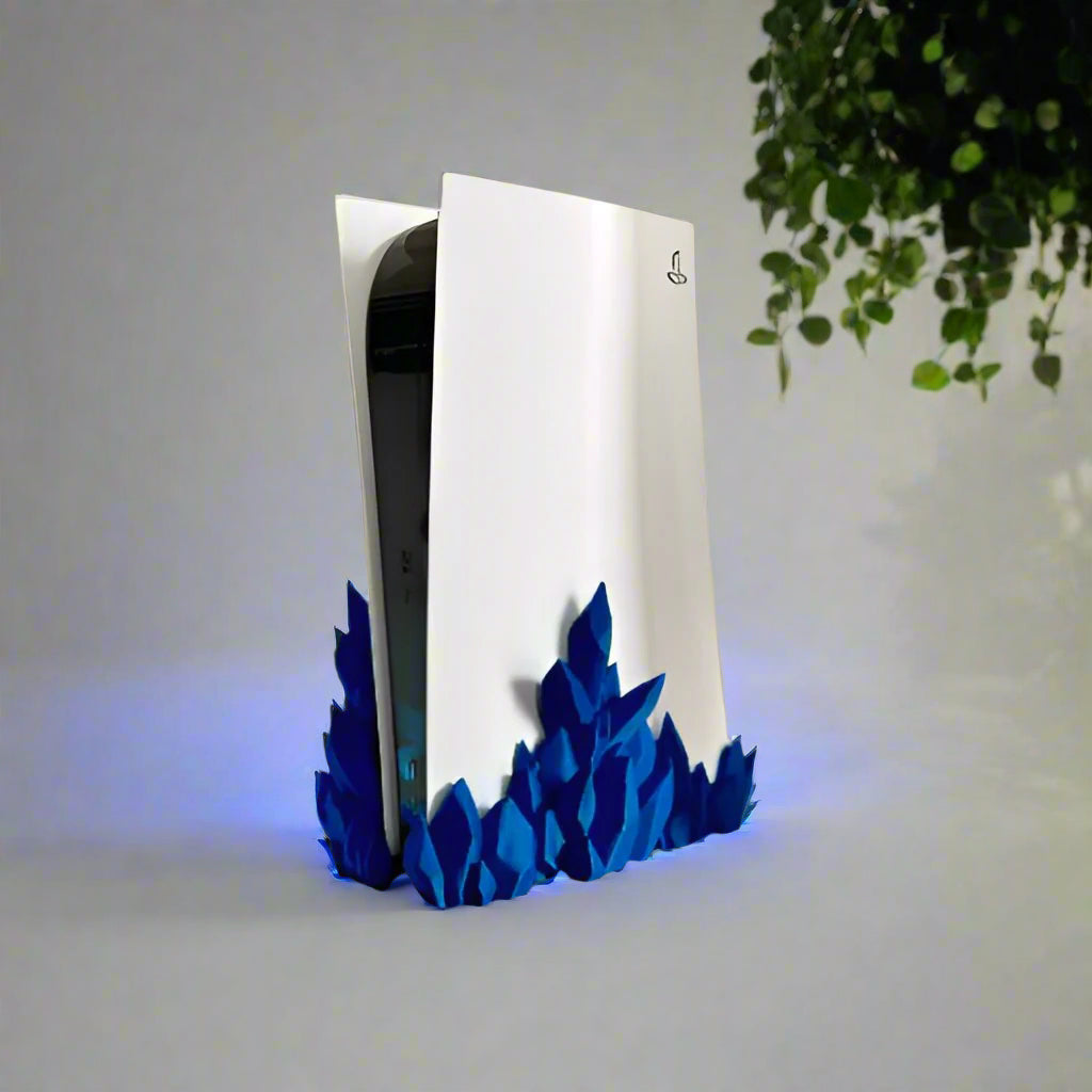 💎Crystal PS5 Dock – Sleek & Functional Gaming Accessory 3D Printed In Multiple Color Options🎮