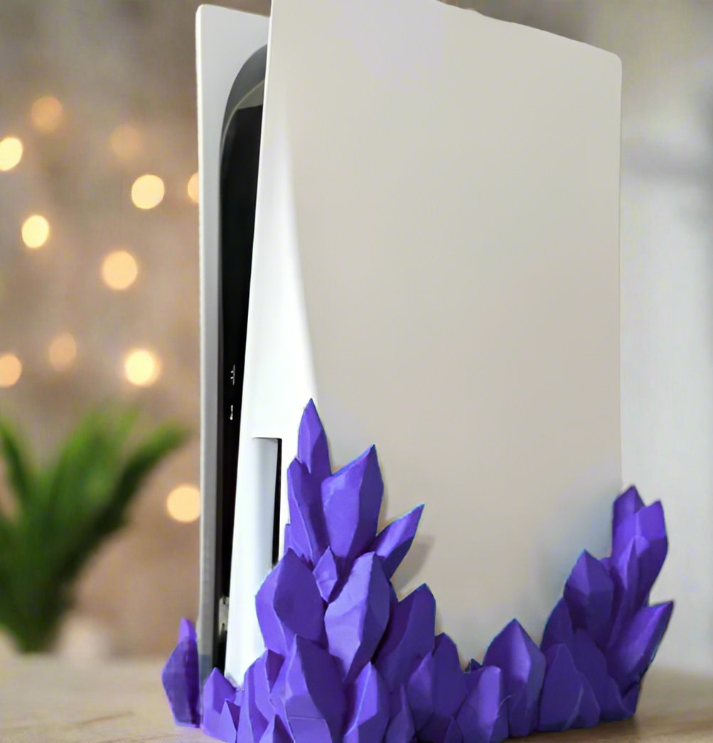 💎Crystal PS5 Dock – Sleek & Functional Gaming Accessory 3D Printed In Multiple Color Options🎮