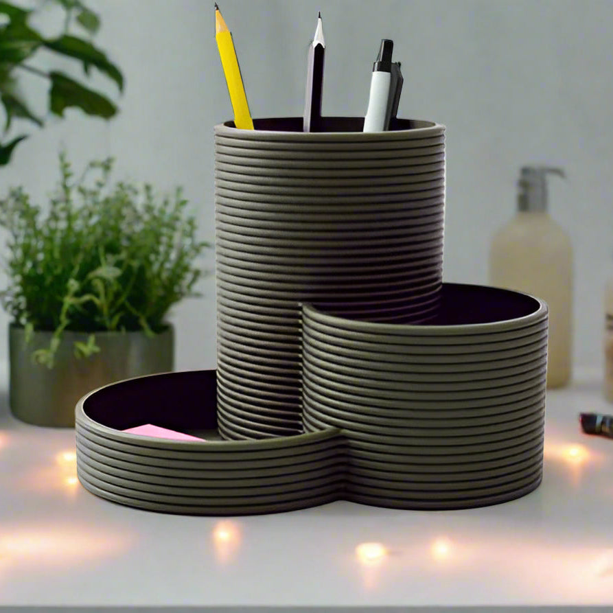 🖇️ Tiered Desk Organizer – Declutter in Style! 3D Printed In Multiple Color Options✨