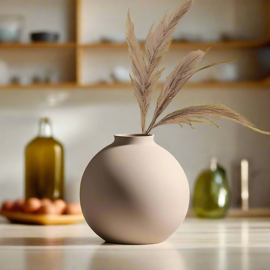 ๐ก Round Design Vase โ Modern Elegance for Your Floral Displays 3D Printed In Multiple Color Options