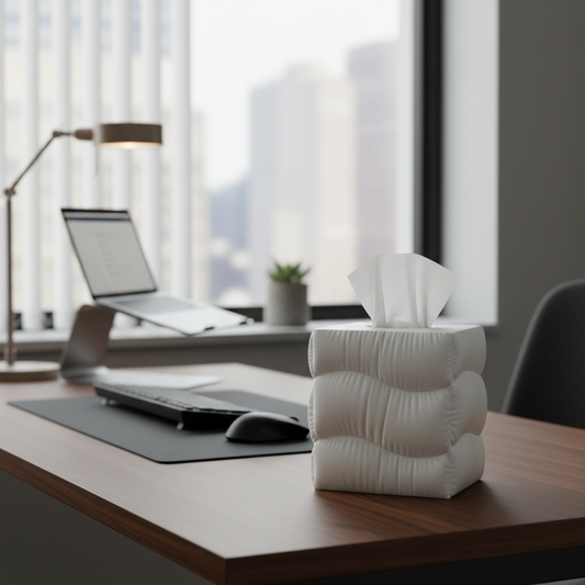 Cloud Tissue Box Cover | Whimsical Home Decor | 3D Printed In Multiple Color Options