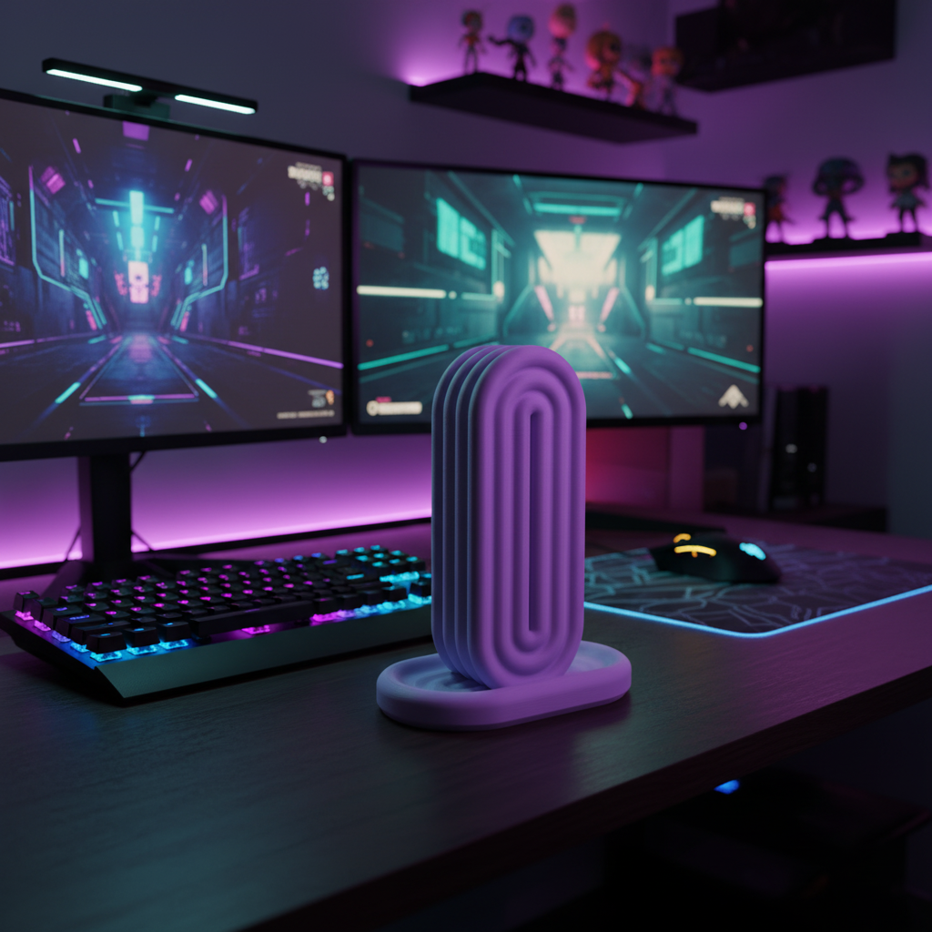 Rainbow Headphone Holder | Desk & Wall Mount | 3D Printed In Multiple Color Options