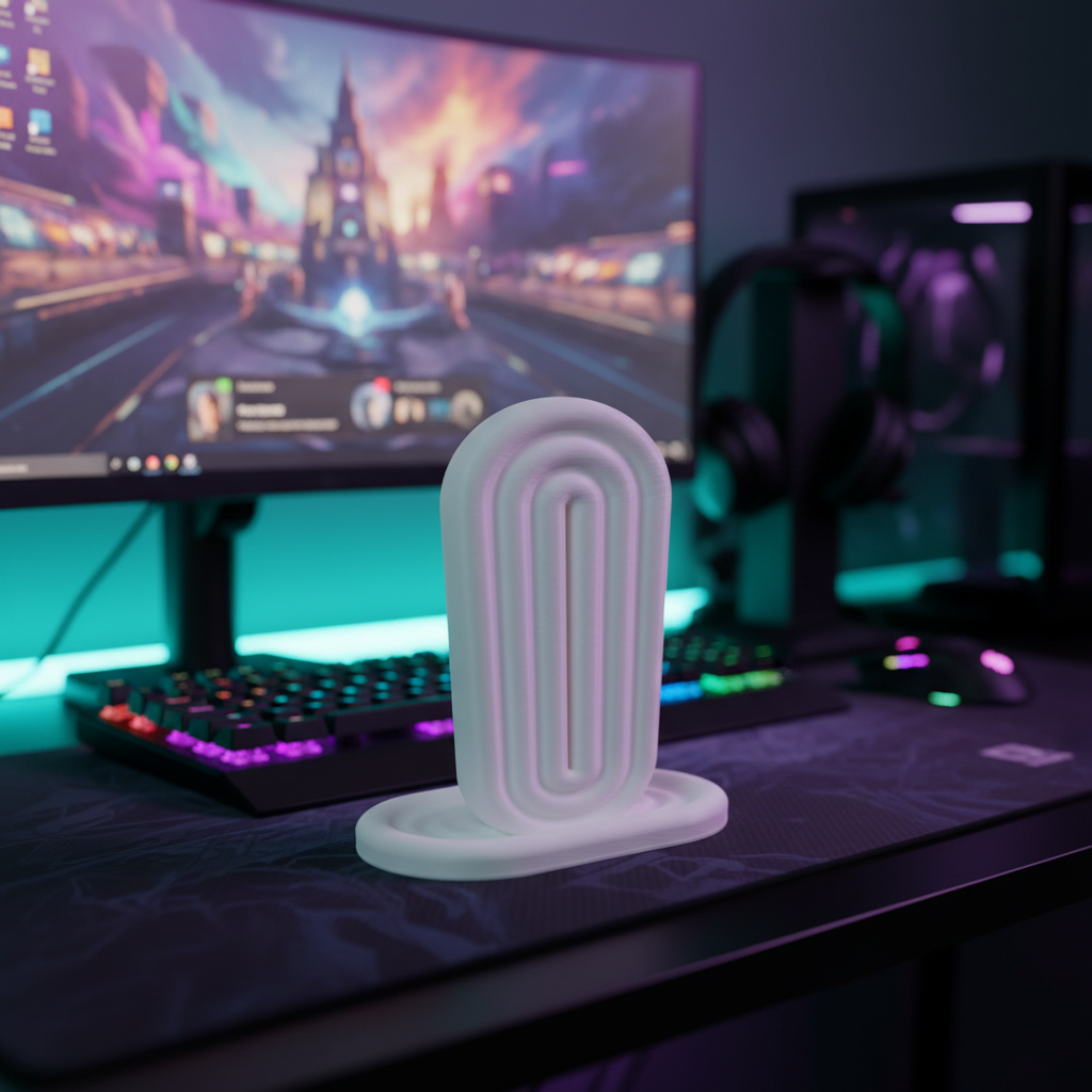 Rainbow Headphone Holder | Desk & Wall Mount | 3D Printed In Multiple Color Options