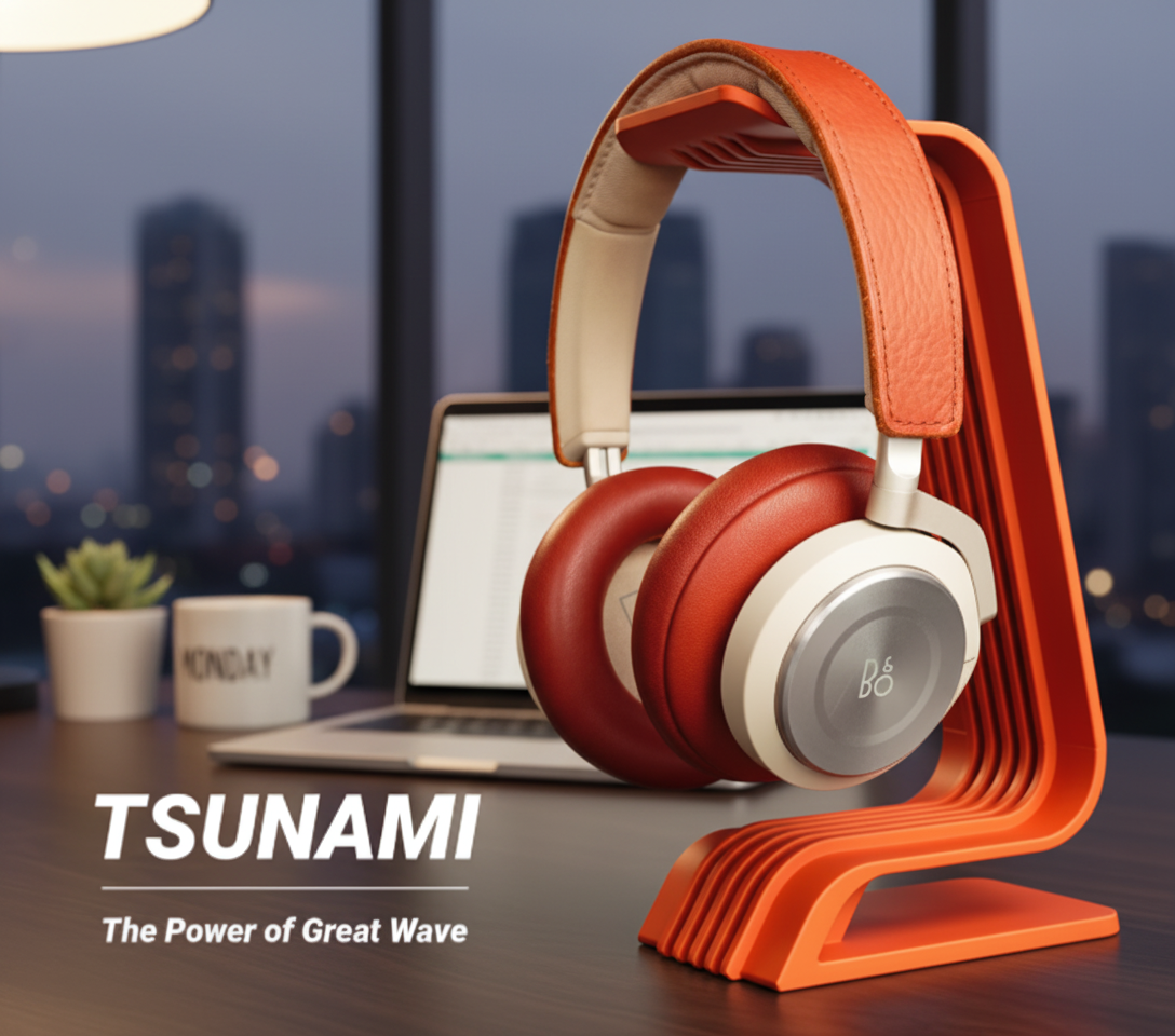 Modern Headphone Display Stand | Eco-Friendly | Sleek Design | 3D Printed In Multiple Color Options