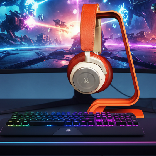 Modern Headphone Display Stand | Eco-Friendly | Sleek Design | 3D Printed In Multiple Color Options