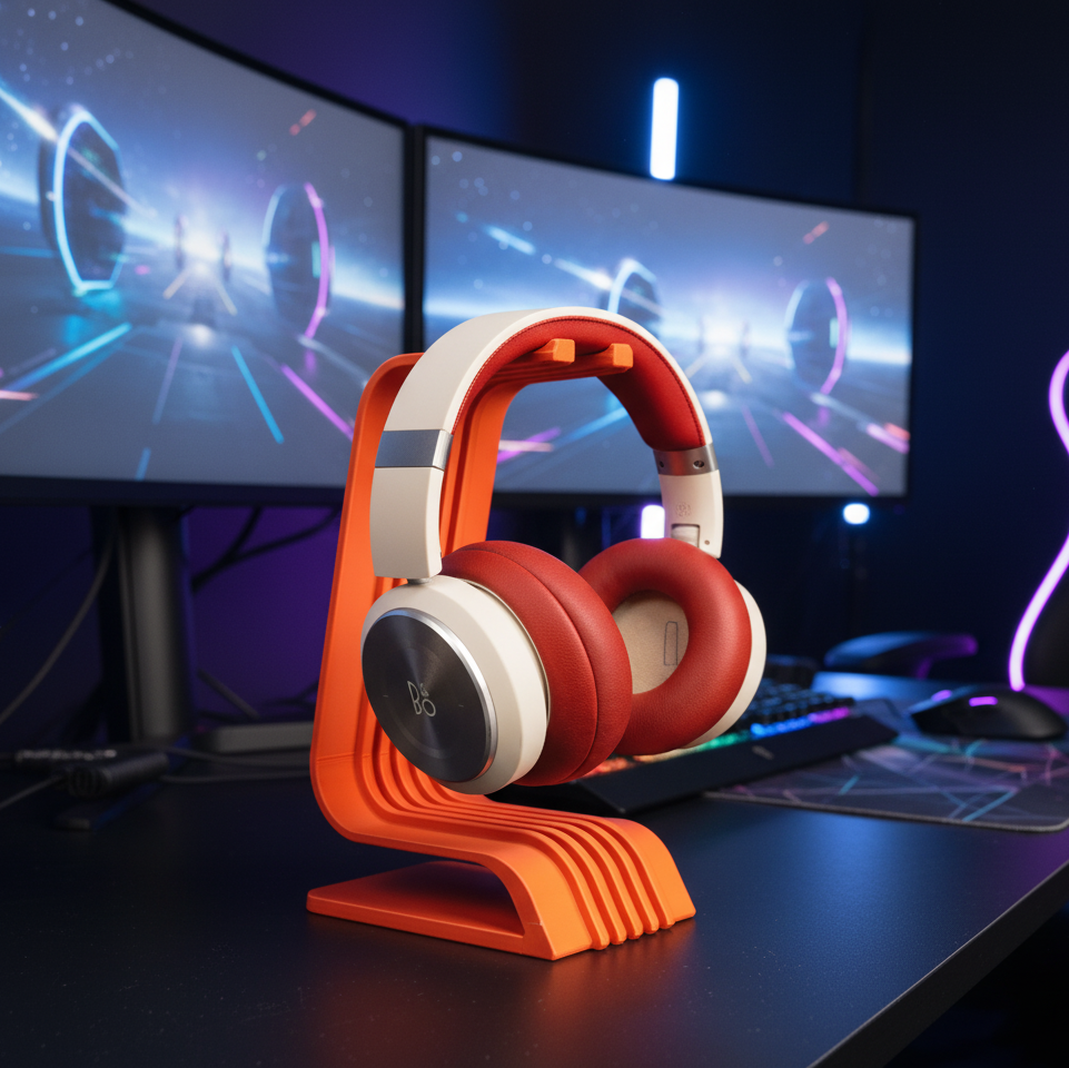 Modern Headphone Display Stand | Eco-Friendly | Sleek Design | 3D Printed In Multiple Color Options