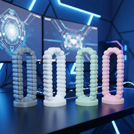 ☁️ Bubble Cloud Headphone Stand: Desk Zen & Style! | 3D Printed In Multiple Color Options