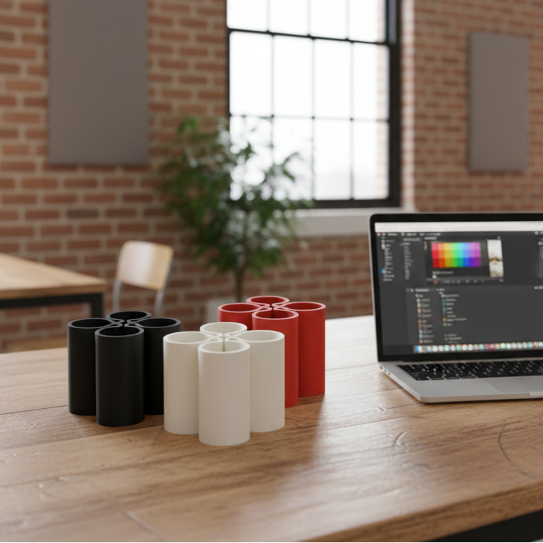 ⨠Quartet Sustainable Desk Organizer ā Elevate Your Space! | 3D Printed In Multiple Color Options