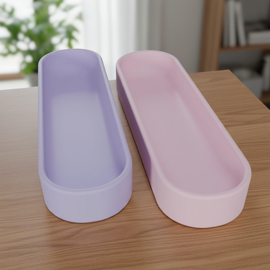 🖊️ Conquer Desk Clutter! Stylish Minimalist Pen Tray | 3D Printed In Multiple Color Options