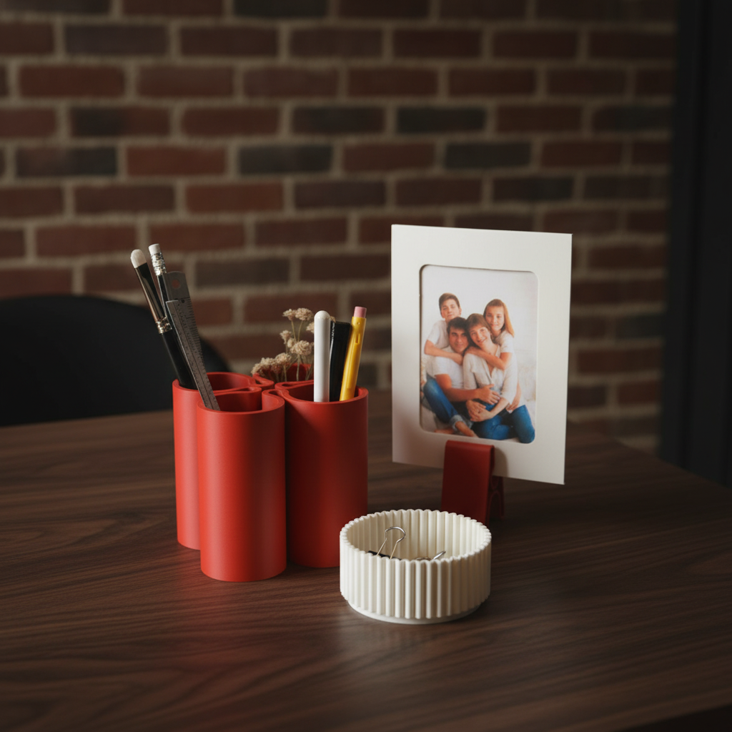 ⨠Quartet Sustainable Desk Organizer ā Elevate Your Space! | 3D Printed In Multiple Color Options