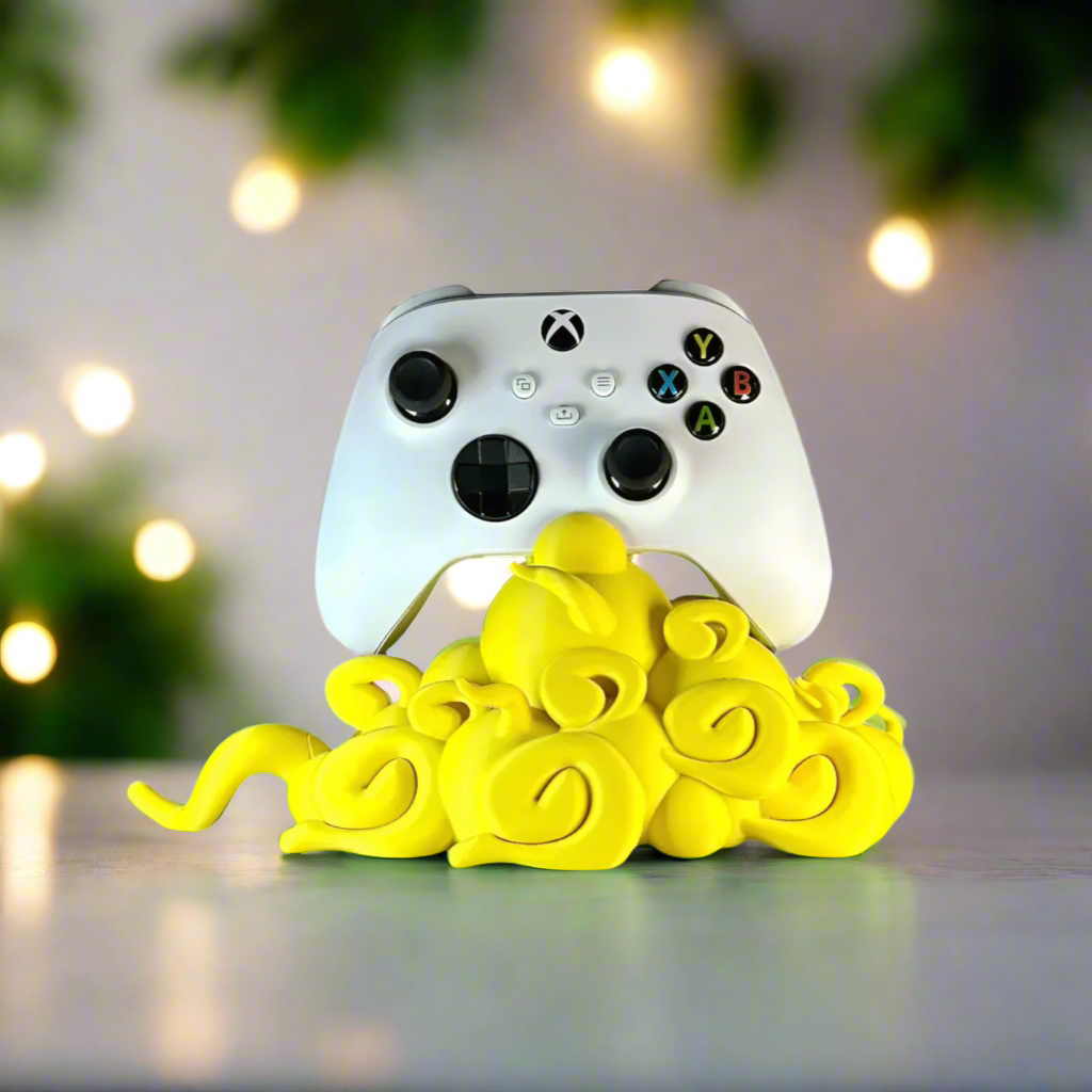 ☁️ Flying Nimbus Universal Controller Stand – For Xbx, PS, & More D Printed In Multiple Color Options🎮