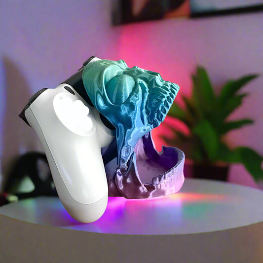 ๐ SCREAMING SKULL CONTROLLER HOLDER โ Gothic Gaming Gear | Multi-Console Fit 3D Printed In Multiple Color Options ๐ฎ