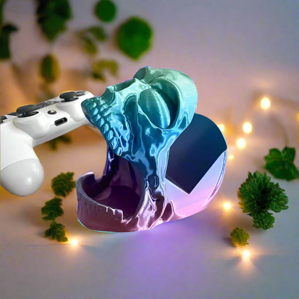 ๐ SCREAMING SKULL CONTROLLER HOLDER โ Gothic Gaming Gear | Multi-Console Fit 3D Printed In Multiple Color Options ๐ฎ