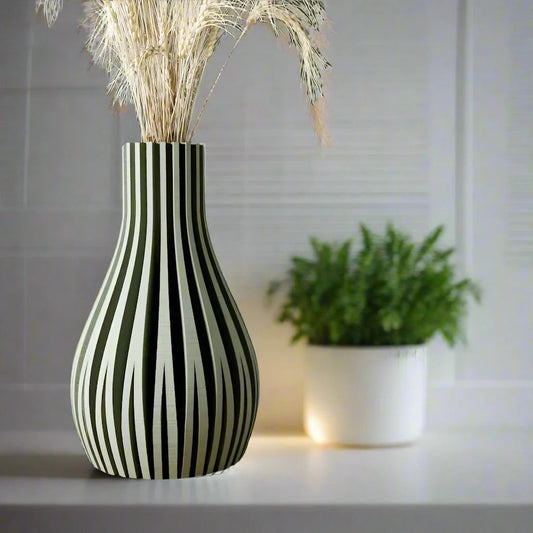 ๐ฟ WILLOW โ Modern Vase for Flowers, 8" 3D Printed In Multiple Color Optionsโจ