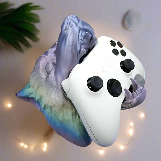 WOLF HEAD CONTROLLER HOLDER โ Wall Mount Edition Gaming Shrine | 3D Printed In Multiple Color Options๐ฎ๐ง