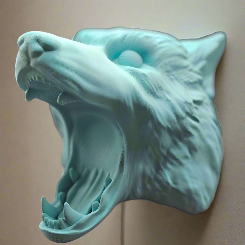 🐺 WOLF HEAD CONTROLLER HOLDER – Wall Mount Edition | Gaming Shrine 3D Printed In Multiple Color Options🎮🎧