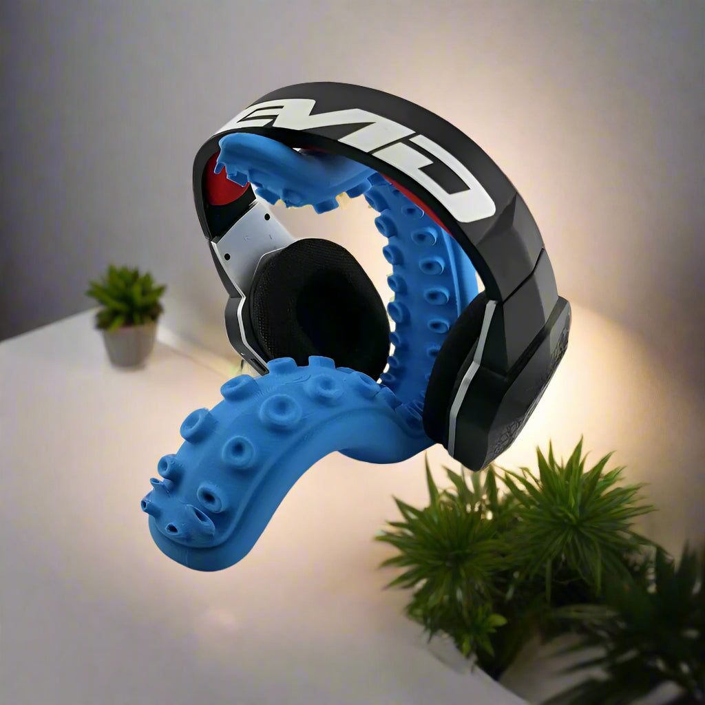 🐙 Tentacle Headphone Stand – 3D-Printed Oceanic Organizer 3D Printed In Multiple Color Options 🎧🌊