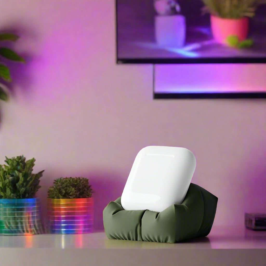 🎧 Air Buds Holder Pillow – 3D printed Cozy & Creative Dock for Your Earbuds In Multiple Color Options
